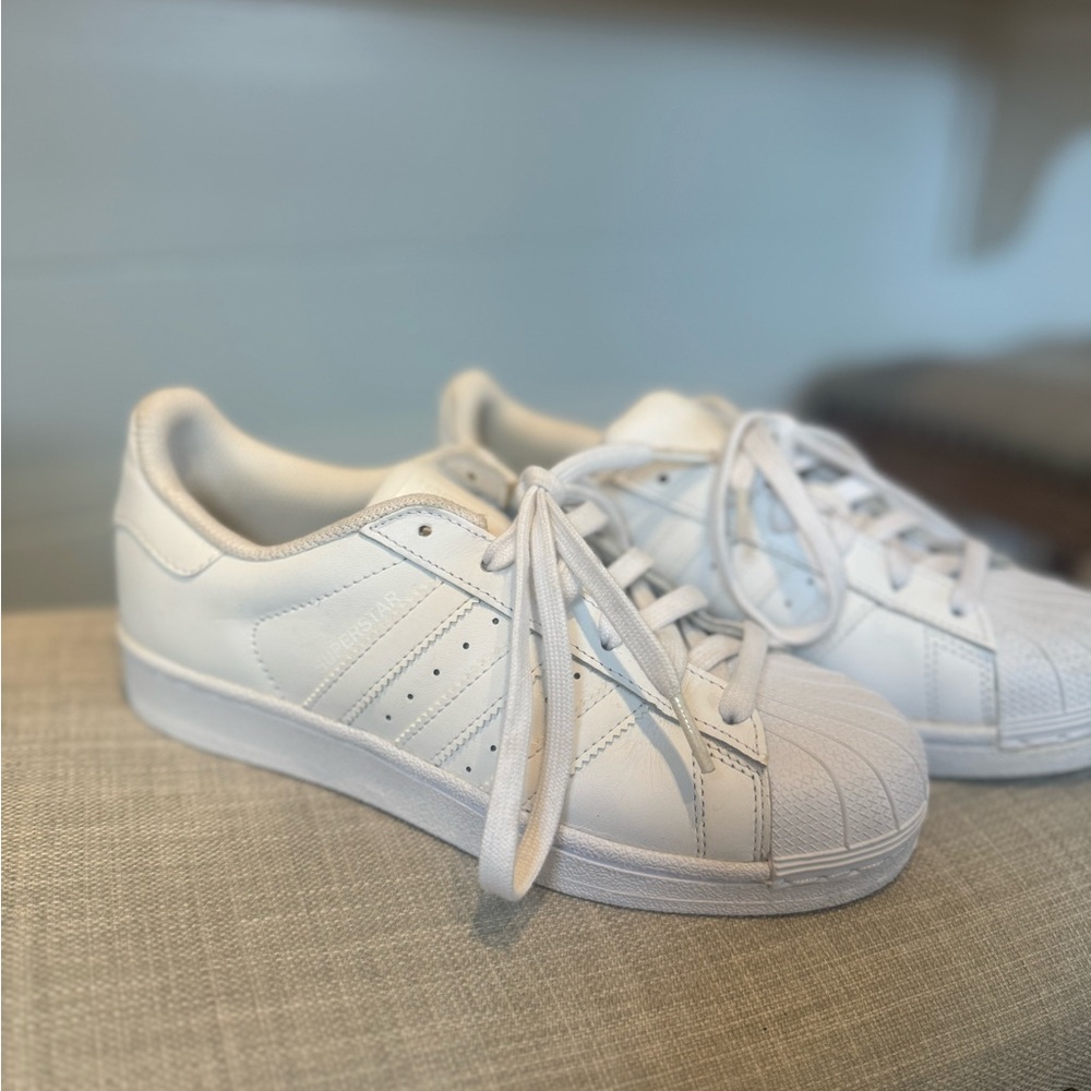Brand New - White Adidas Superstar Sneakers